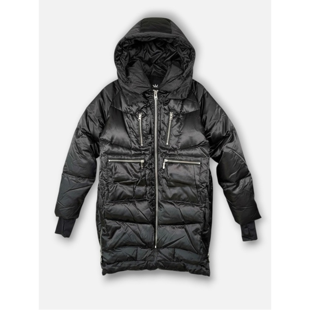 Orolay 092 Universe Shiny Down Puffer Coat Black XS Hooded Gorpcore Outdoor